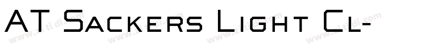 AT Sackers Light Cl字体转换